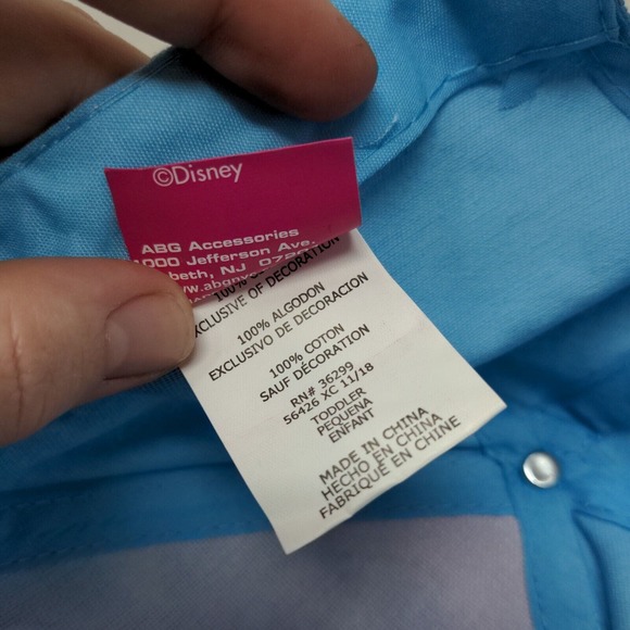 Disney Girl's Strapback Hat Pink Blue Size Toddler Minnie Mouse - Picture 8 of 8